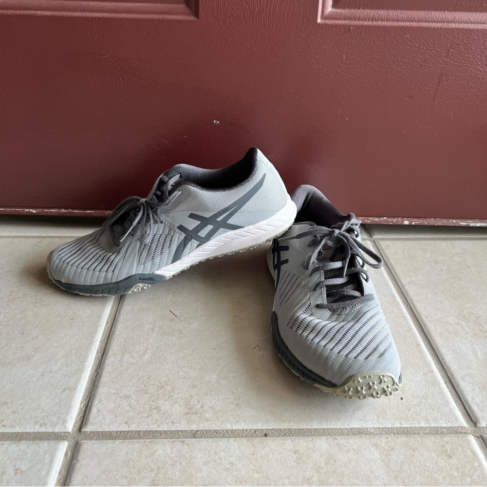 ASICS Weldon X Gray Training Shoes Womens Size 9 Athletic Cross Trainer